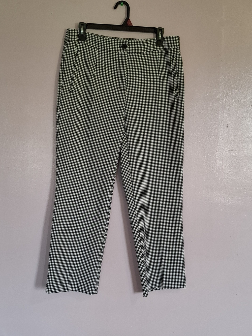 Rachel Zoe Black & White Houndstooth Chinos